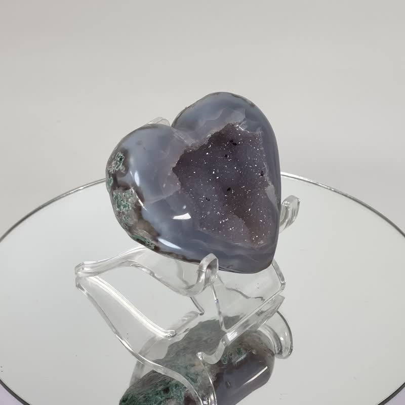 异象爱心水晶 1240093  特殊二次结晶 能量更强更开运 - 摆饰 - 水晶 紫色