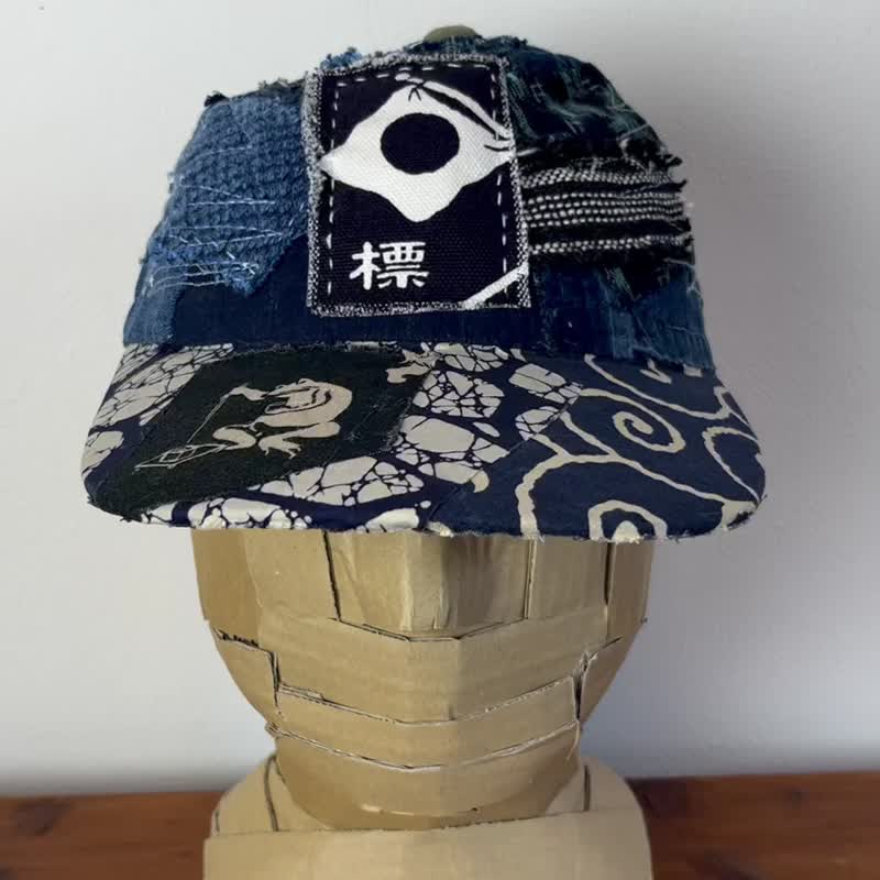 褴褛拼贴帽 cap-046 - 帽子 - 棉 