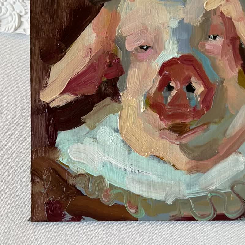猪画原创动物艺术品小猪小猪画粉红小猪 - 墙贴/壁贴 - 其他材质 咖啡色