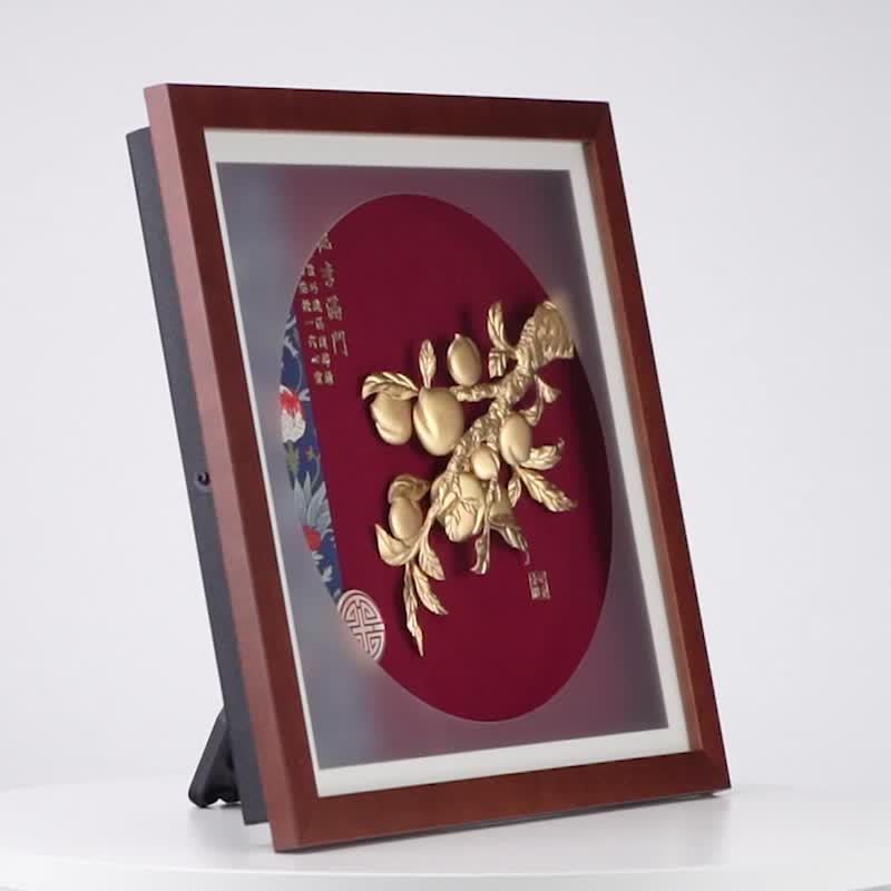 桃李满门│教育界礼物、谢师礼品特别推荐│金箔画│毕业礼物 - 海报/装饰画/版画 - 24k 金 金色