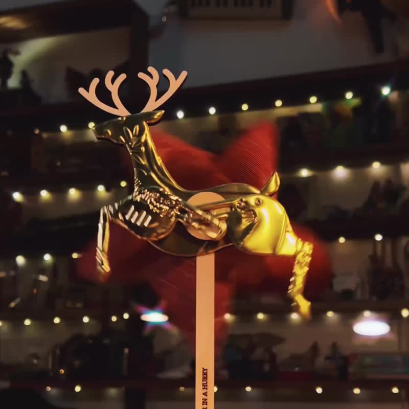 圣诞Deer in a Hurry DIY Kit 预购 ( 金色凹凸纹 ) - 其他 - 其他材质 