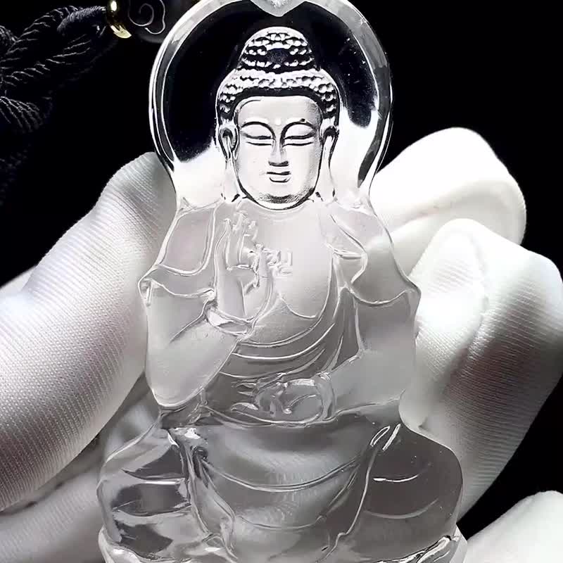 阿弥陀佛属狗人本命生肖猪  个头足  极品天然雕工精湛 - 吊饰 - 玉石 