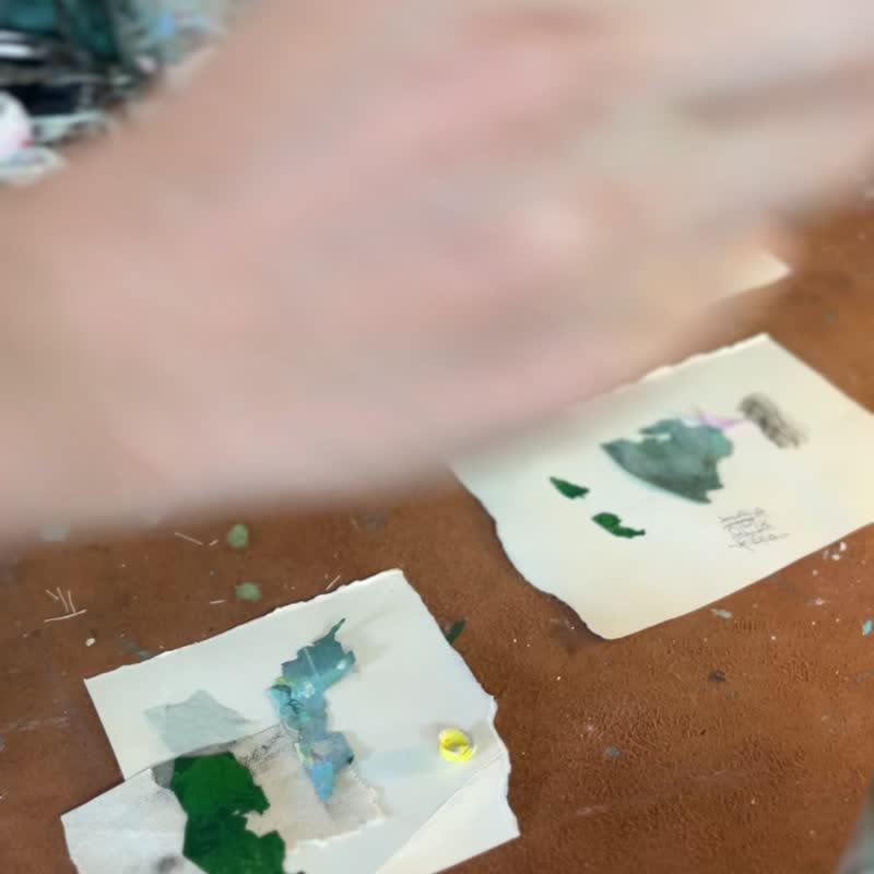 鲸跃 / 复合媒材作品 / 回收材料 - 海报/装饰画/版画 - 其他材质 