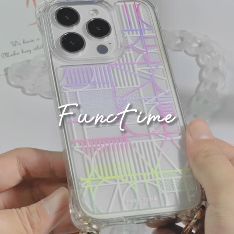 【Functime】定制化 几何点点Qrcord 发票载具 手机壳 - 手机壳/手机套 - 塑料 透明