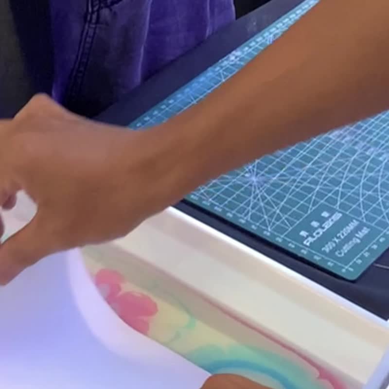 宜兰【水拓画香氛卡】水拓画体验+脉轮香气引导 - 插画/绘画/写字 - 纸 