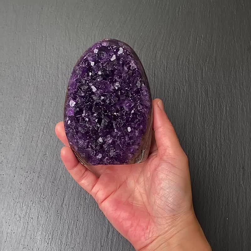 天然原矿顶级帝王紫紫晶镇 紫晶簇 紫水晶 招财开运 快速出货 - 摆饰 - 水晶 紫色