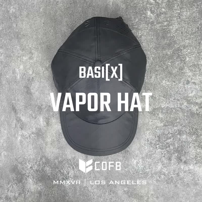 VAPOR HAT-棒球帽 - 帽子 - 尼龙 黑色