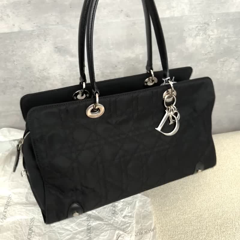 Dior 黑色 尼龙 法棍包 - 侧背包/斜挎包 - 防水材质 黑色