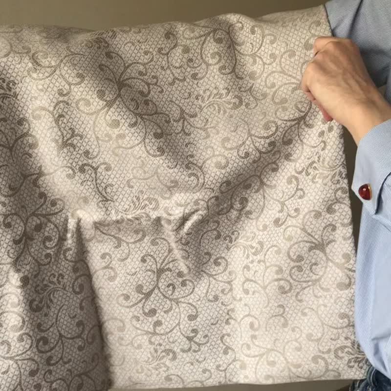 壁纸 亚麻水洗米色 153 x 250 厘米 椭圆形 - 餐垫/桌巾 - 亚麻 多色
