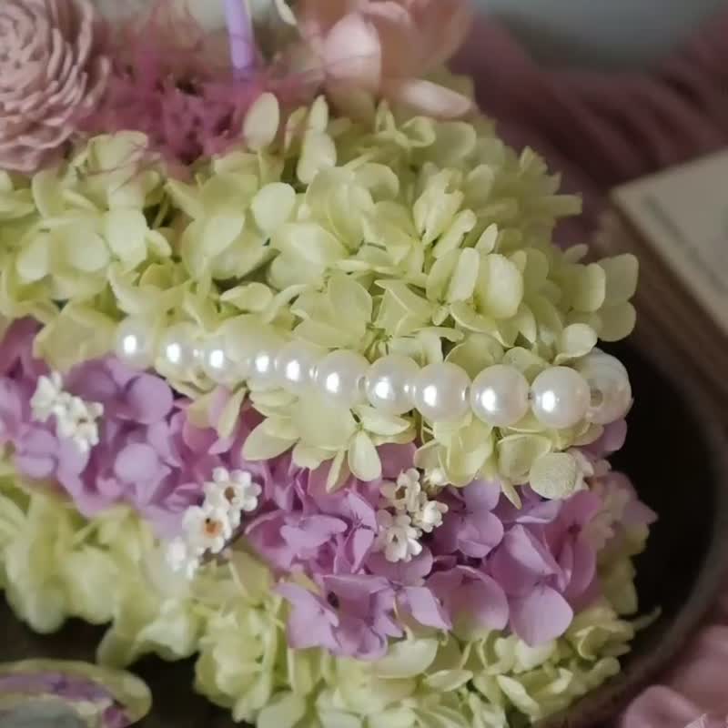 【现货】永生蛋糕花 / 索拉花 干燥花 不凋花 奶油 珍珠 生日 - 干燥花/捧花 - 植物．花 绿色