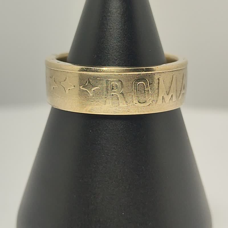 Romania Coin Ring 50 bani 2006 Romanian ring coin rings for men coin rings gift - 戒指 - 其他金属 