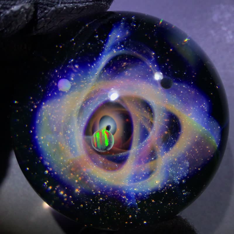 48mm 宇宙玻璃球摆设 no.M198 - 摆饰 - 玻璃 咖啡色