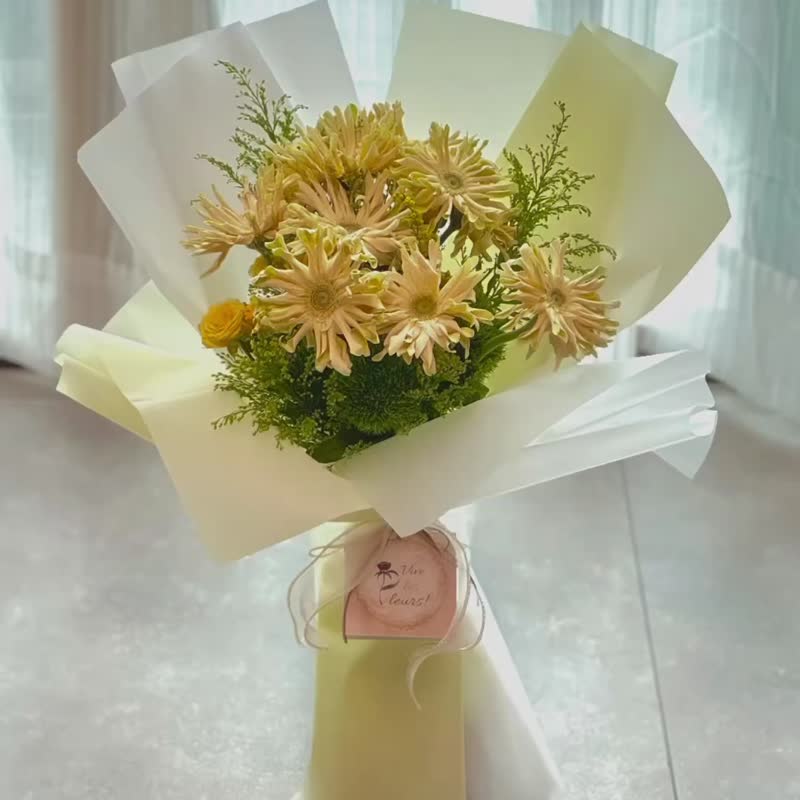【毕业/ 感谢花束】卷边太阳菊鲜花束You Are My Sunshine - 植栽/盆栽 - 植物．花 黄色