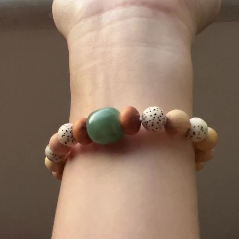 ||青提|| 天然木质香气手环。高山崖柏/黄杨木/星月菩提 快速出货 - 手链/手环 - 木头 多色