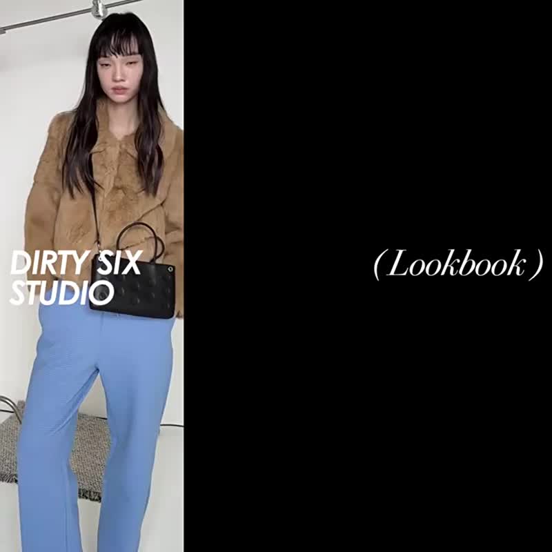 無花果紫 Natasha 千禧波點 牛皮小方包 肩背斜背手機包 - 侧背包/斜挎包 - 真皮 紫色