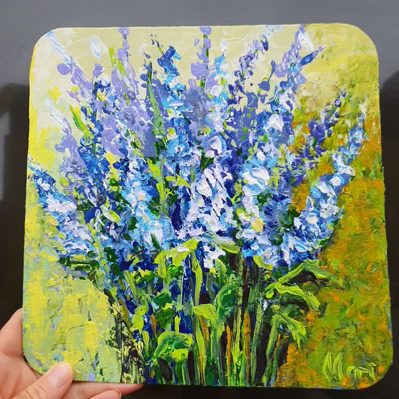 矢车菊绘画花束草甸野花鲜花普罗旺斯法国里维埃拉 - 海报/装饰画/版画 - 其他材质 蓝色