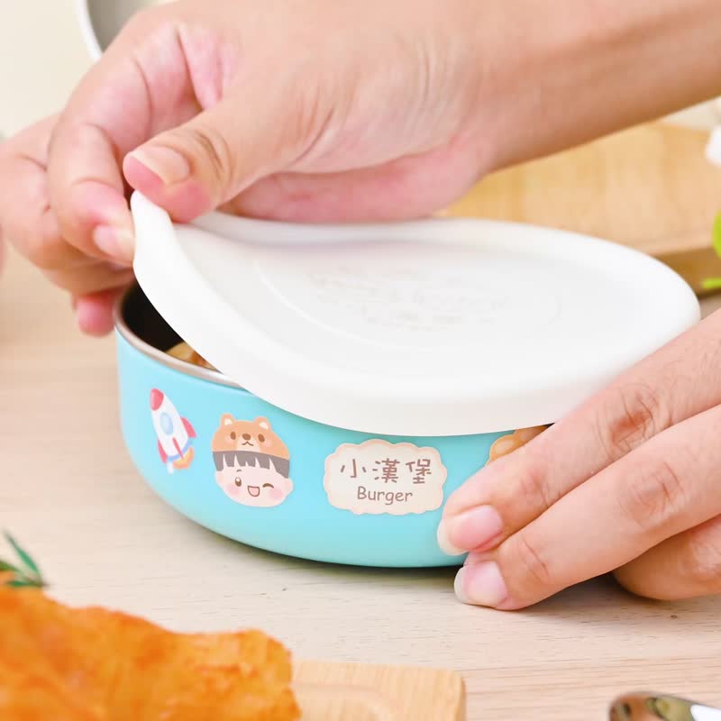 定制化缤纷三色碗 童趣玩具店【微笑男孩】 - 便当盒/饭盒 - 不锈钢 透明