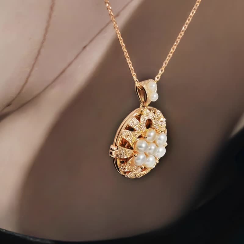 怀表项链 | 14K注金 | 包邮 | Belinda轻珠宝 - 项链 - 其他金属 金色