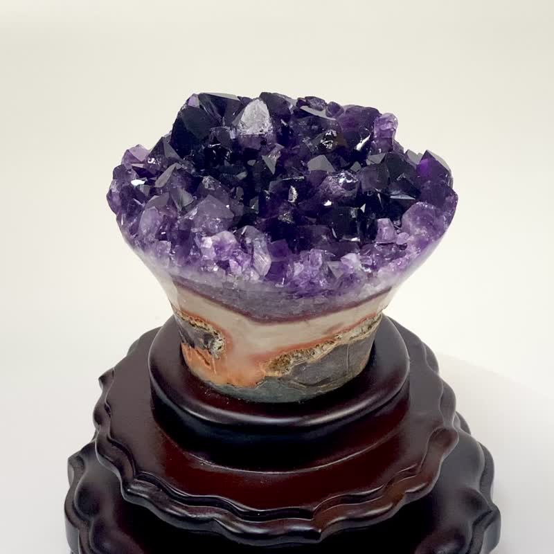 紫晶钻花 020420 - 摆饰 - 水晶 紫色
