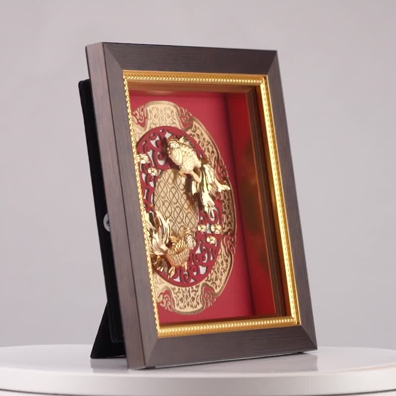 金玉满堂│生日祝寿、结婚贺礼、退休礼物│圣诞礼物 - 海报/装饰画/版画 - 24k 金 金色