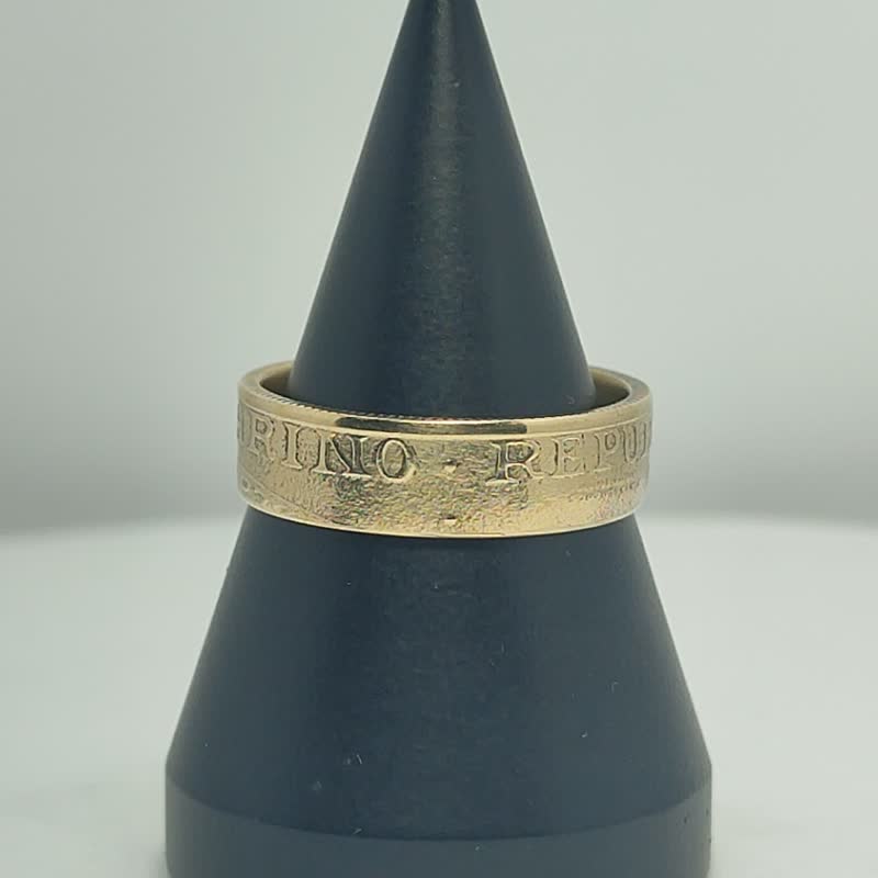 San Marino Coin Ring 200 lire 1997 coin rings for men coin rings for women - 戒指 - 其他金属 