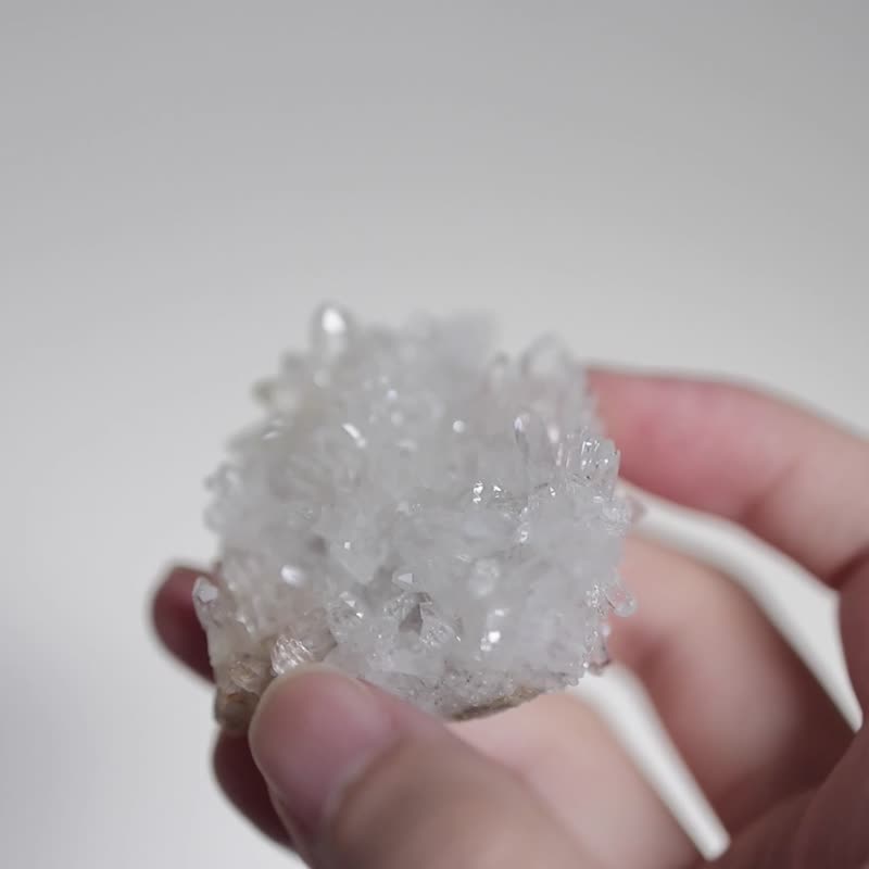 白菊花晶簇 Quartz Crystal Cluster no.5 - 摆饰 - 水晶 透明