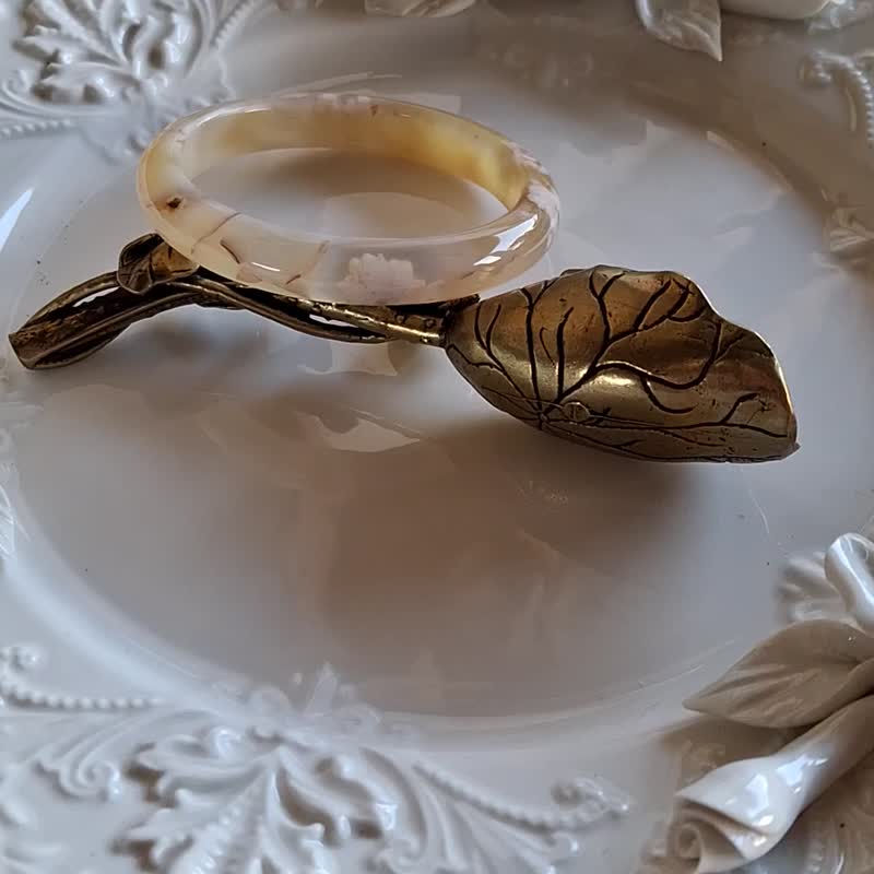 Miss feng天然石-樱花玛瑙手镯 - 手链/手环 - 玉石 