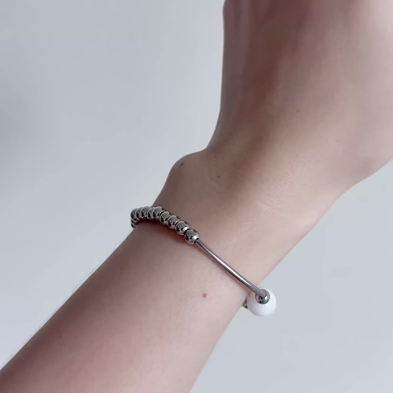 安心洗澡 不锈钢 简约设计 母乳弹性手链 - 婴儿饰品 - 不锈钢 