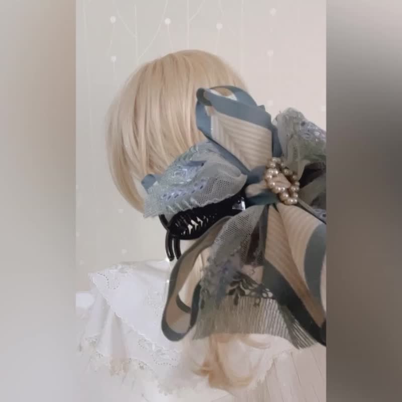 法式蕾丝仙女夹 包头抓夹 三爪夹 香蕉夹 边夹 发圈 鲨鱼夹 发夹 - 发饰 - 其他材质 多色