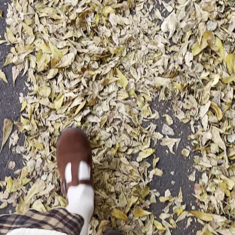 小花梅酱的最爱【经典日】咖啡奇奇 T 字玛莉珍  麂皮。 - 女款休闲鞋 - 棉 咖啡色