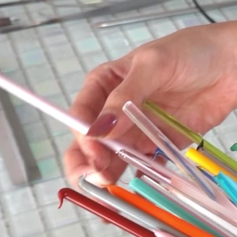 Taffy 串珠手机挂绳 - 其他 - 玻璃 粉红色