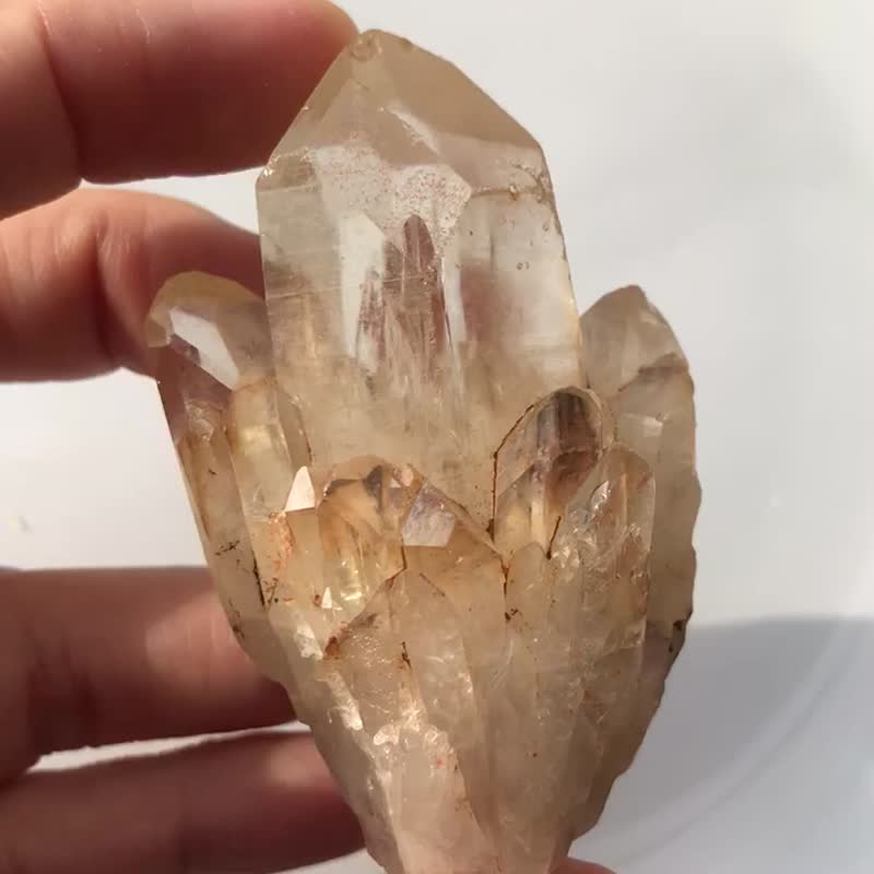 昆达里尼水晶 Kundalini Citrine 黄水晶 天黄金透亮白菠萝水晶 - 摆饰 - 水晶 黄色