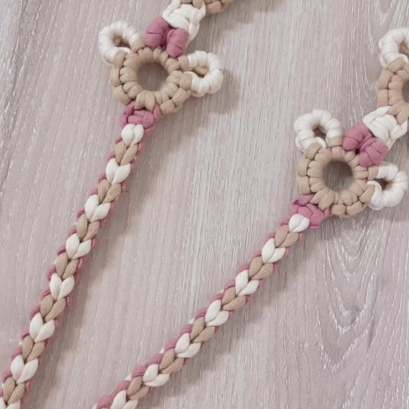 雪莉玫可调式手机背带 - 挂绳/吊绳 - 棉．麻 