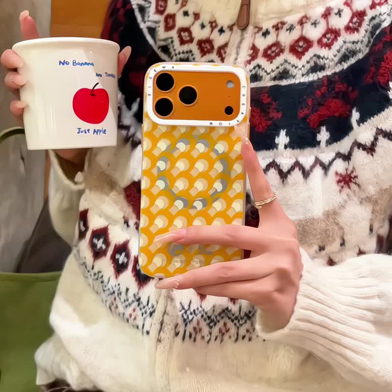 【隐藏式磁吸】WendyPattern铝合金按键全磨砂防摔iPhone17p18pm - 手机壳/手机套 - 塑料 多色
