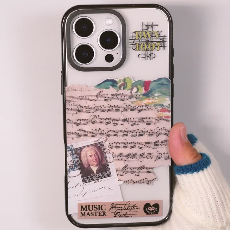 巴赫 | 小提琴 | 古典音乐 | 透明磁吸手机壳 | 音乐礼品 - 手机壳/手机套 - 压克力 透明