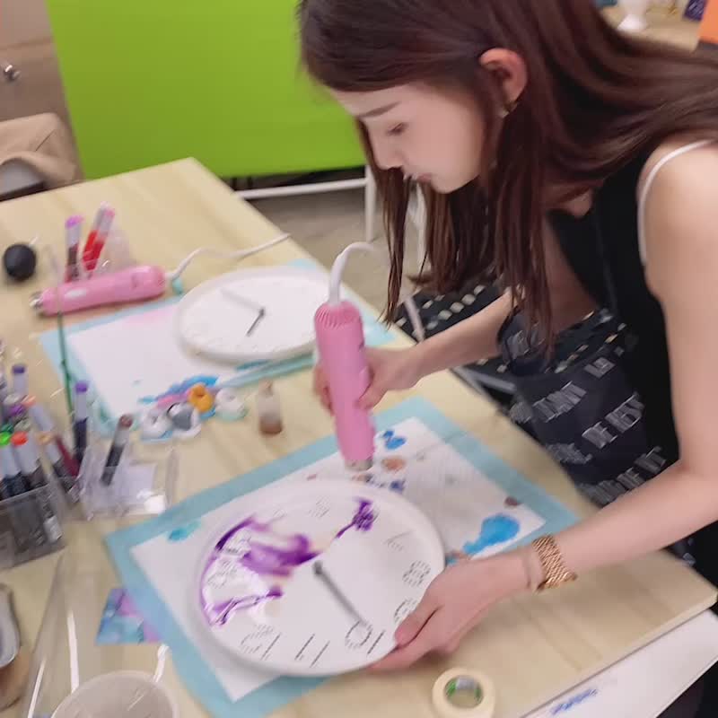 酒精墨水流动画【体验课程】【消息确认时段】钟情一生+随行杯 - 插画/绘画/写字 - 塑料 