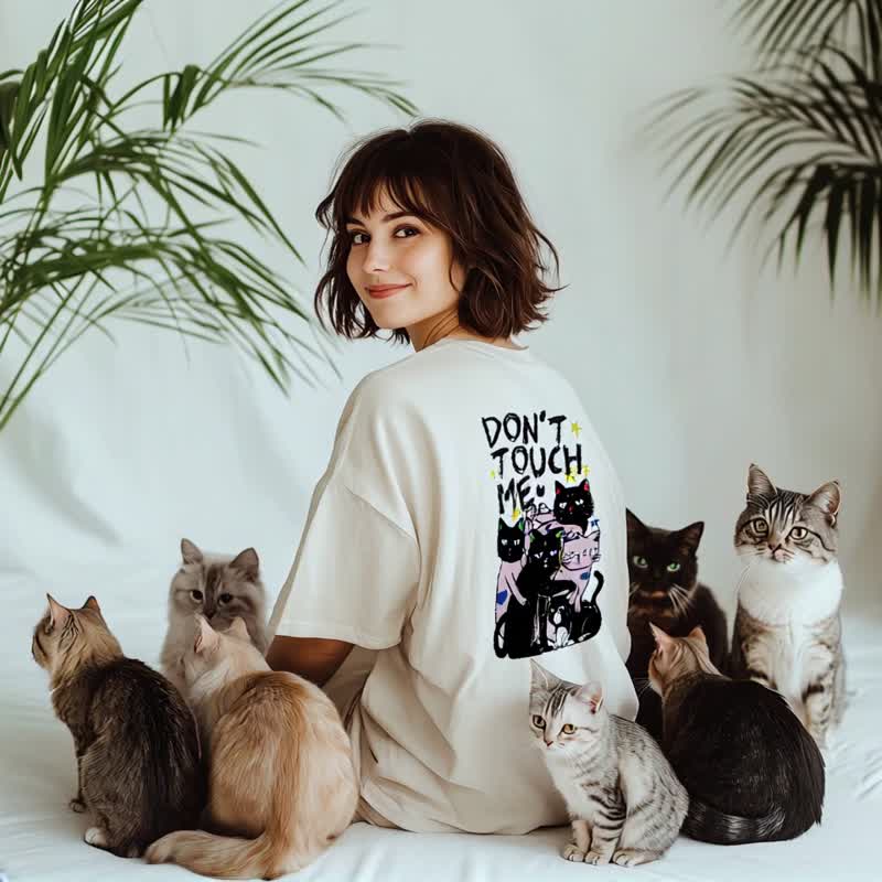 BFFR oversized unisex T shirt by Toby Black - 中性连帽卫衣/T 恤 - 棉 白色
