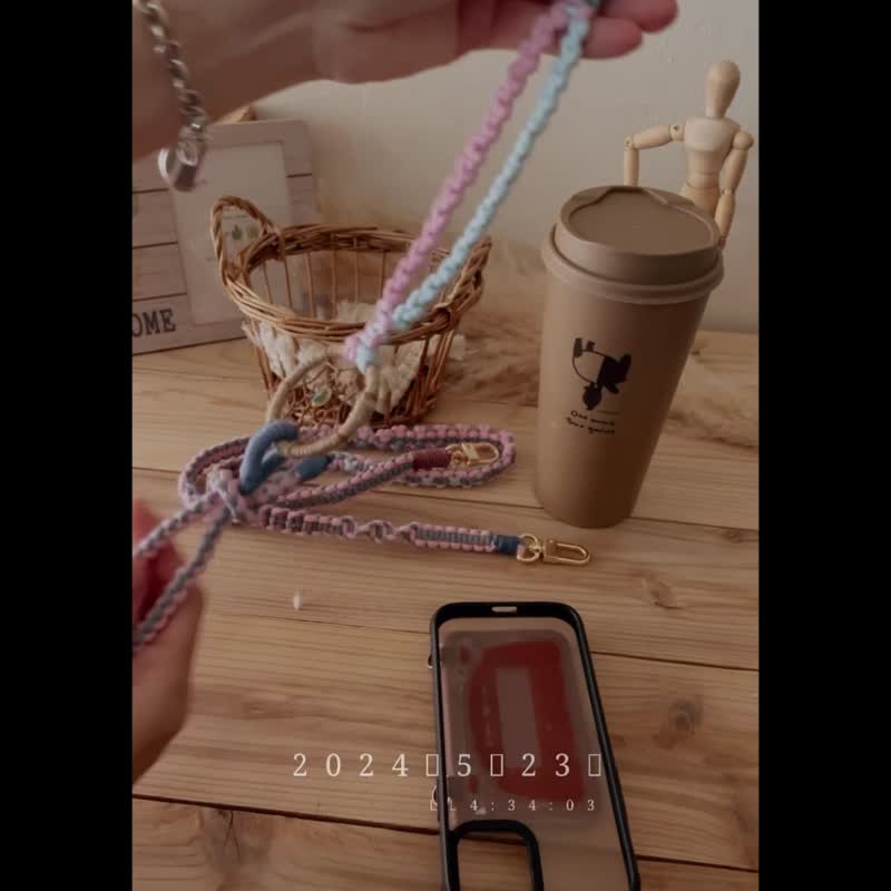 //定制专区//3way补梦网手机背带/多功能背带/macrame - 挂绳/吊绳 - 棉．麻 