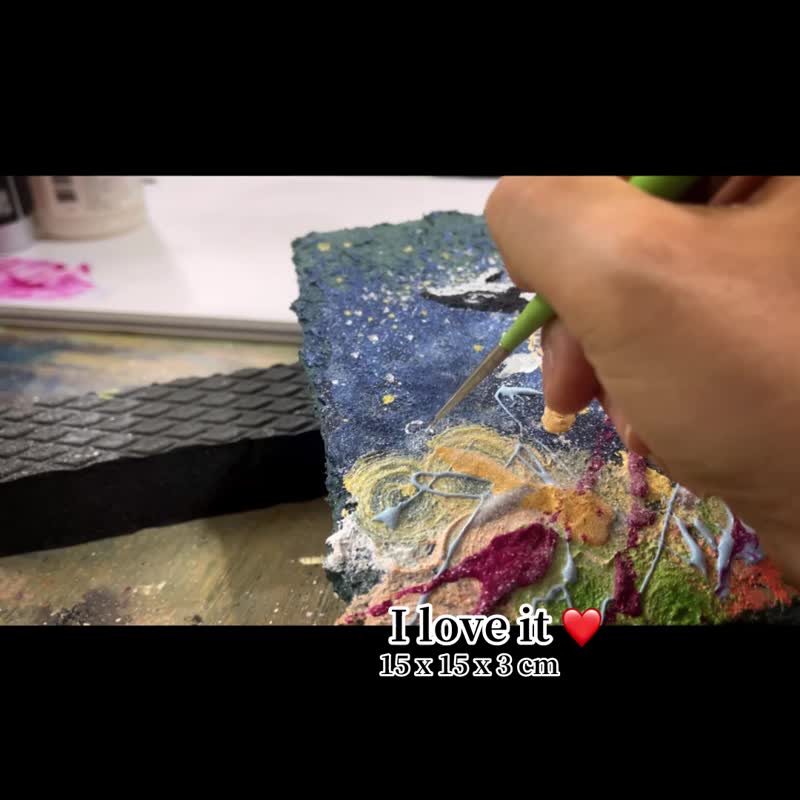 Sasatime 疗愈心艺术家创作 油画丙烯作品 - 摆饰 - 压克力 