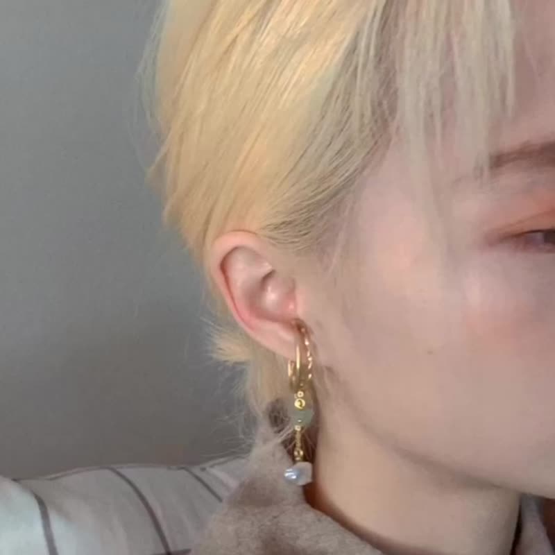 暮光系 | Lapis - 倏 * 黄铜耳骨夹 耳夹 - 耳环/耳夹 - 铜/黄铜 金色