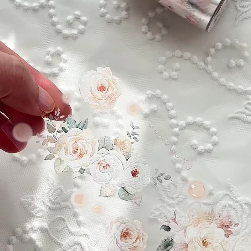 柔美花漾 PET 胶带 - 纸胶带 - 其他材质 