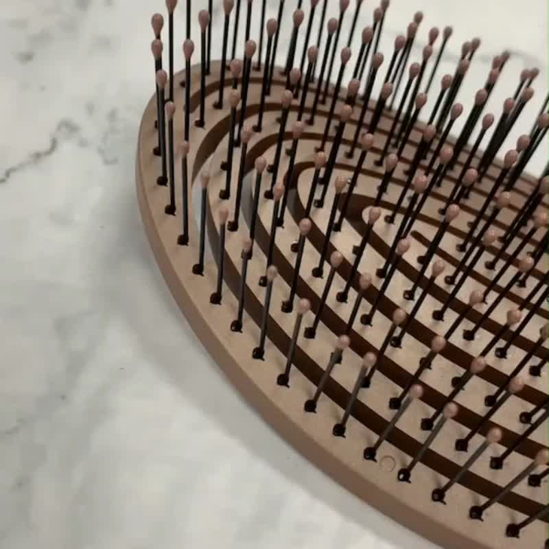 Lasen3D弹性抗纠结梳 (摩卡棕) | 潘朵拉的美妆盒 - 彩妆刷具/镜子/梳子 - 塑料 