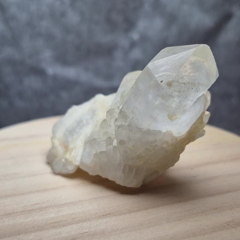 •光之漩• 天然白水晶簇 水晶原矿 - 摆饰 - 水晶 白色