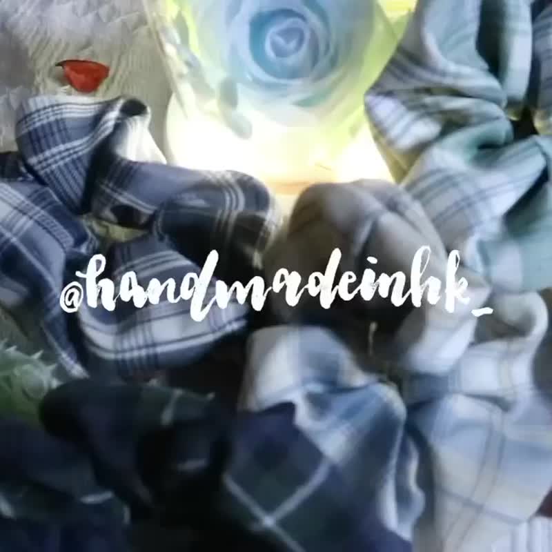 【发圈】文青女孩 送女友首选 情人节礼物 |  JK格款 文青感 少女 - 发饰 - 棉．麻 多色