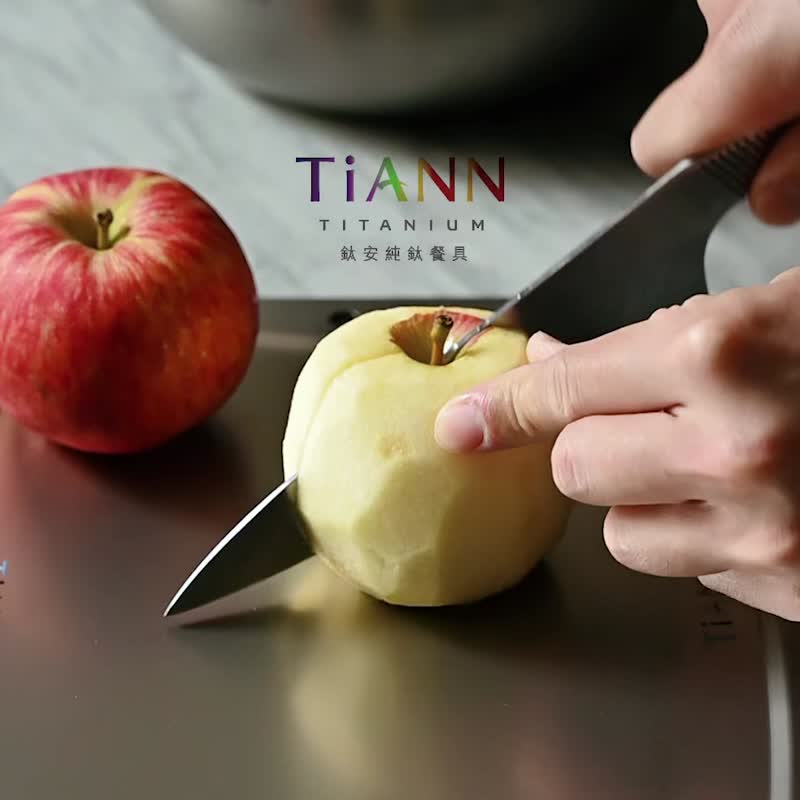 【永不发霉】纯钛中砧板 素色/鲸鱼版 台美专利 切菜板/烤盘/解冻 - 托盘/砧板 - 其他金属 银色