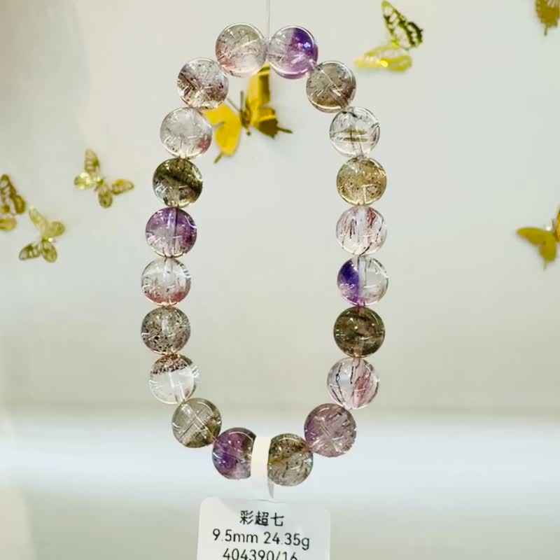 小精品仙女轻透料彩超七9.5mm24.35g带彼岸花三轮骨干带麟光 - 手链/手环 - 水晶 多色