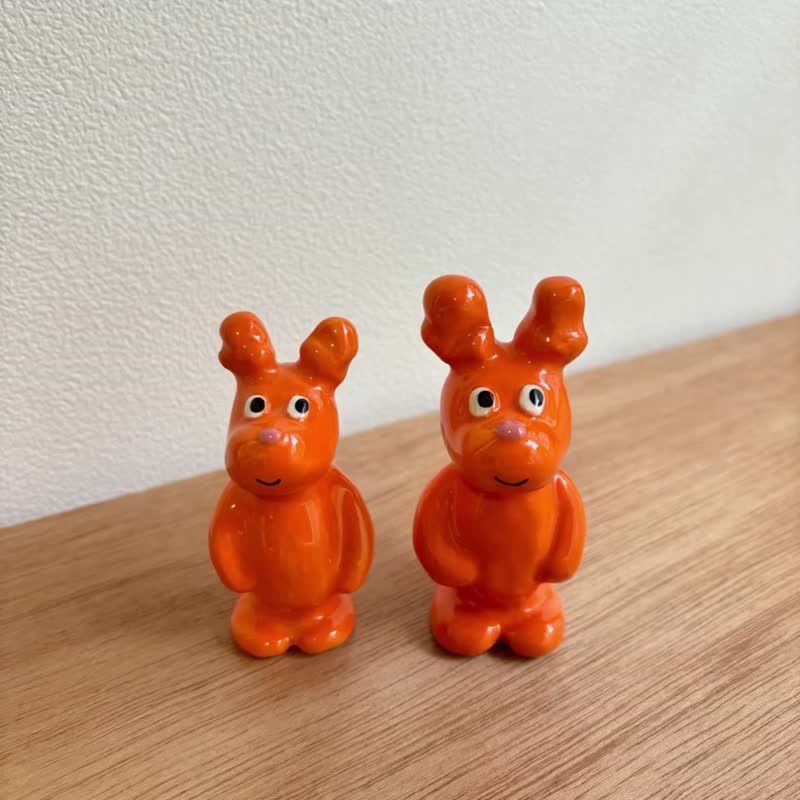 Simon-kun陶瓷人物模型 - 玩偶/公仔 - 陶 橘色