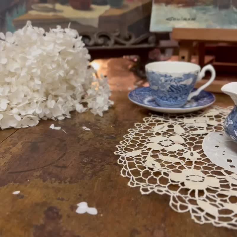 50444-典雅古董蓝白花卉陶瓷奶壶 - 茶具/茶杯 - 瓷 