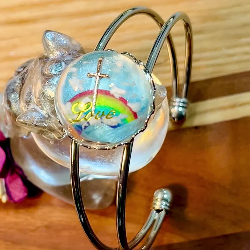 纪念手环15cm长 星球 宠物毛 胎毛 骨灰 定制宠物纪念品 - 手链/手环 - 树脂 咖啡色