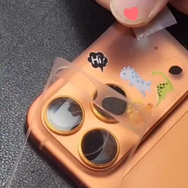 【INS可爱风】彩绘镜头底座贴-镜头镂空 iPhone 17 air Pro Max - 手机配件 - 塑料 